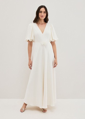 Phase Eight Ellie Cream Wedding Dress Cream Canada | ELMKSA-814